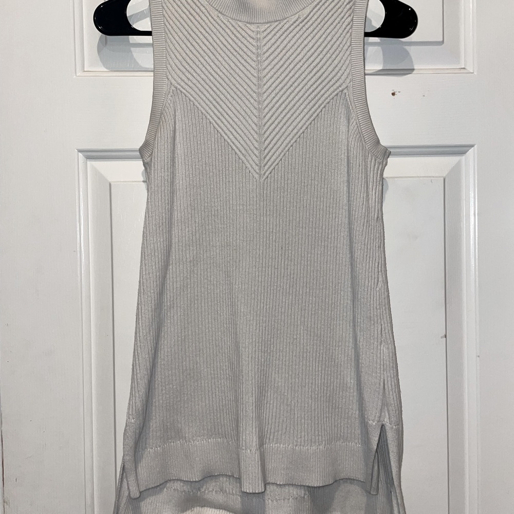 Sleeveless Mock Neck Sweater